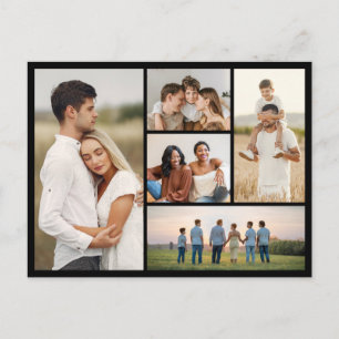 Maak Je Eigen Foto Collage van 5 Foto's Briefkaart
