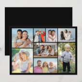 Maak Je Eigen Foto Collage van 8 Foto's Notitiekaartje (Voorkant / Achterkant)
