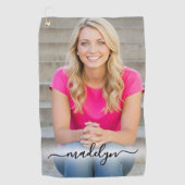 Maak Je Eigen Foto Golfhanddoek (Voorkant)