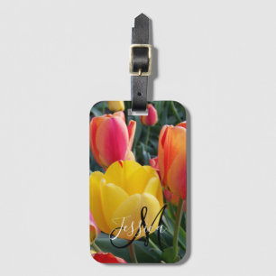 Maak je eigen foto met monogram bagagelabel