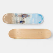 Maak Je Eigen Foto Skateboard met Aangepaste Tekst (Horizontaal)