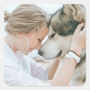 Maak Je Eigen Foto  Vierkante Sticker