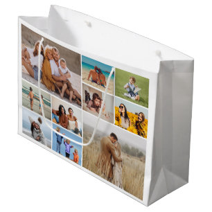 Maak je eigen fotocollage van 10 foto's groot cadeauzakje