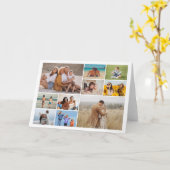 Maak je eigen fotocollage van 10 foto's kaart (Gele Bloem)
