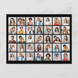 Maak je eigen fotocollage van 35 foto's briefkaart
