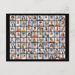 Maak je eigen fotocollage van 80 foto's briefkaart