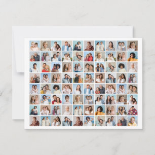 Maak je eigen fotocollage van 80 foto's kaart