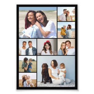 Maak Je Eigen Fotovergroting met 9 Foto's Collage Foto Afdruk