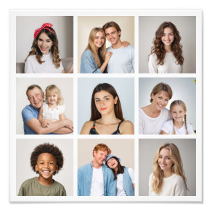 Maak Je Eigen Fotovergroting Met 9 Foto's Collage Foto Afdruk