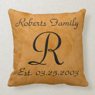 Maak Je Eigen Gebrande Faux Leer Monogram Kussen