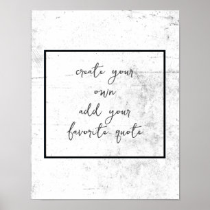 maak je eigen gedesdistressed zwart en wit grunge poster
