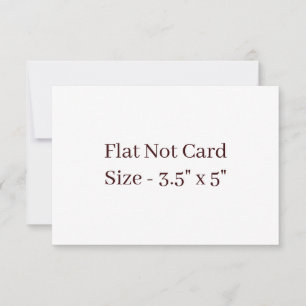 Maak Je Eigen Gekwadrateerde 3.5" x 5" Platte Notitiekaartje