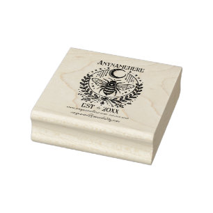 Maak Je Eigen Gelauwerde Hemelse Bij Rubberstempel
