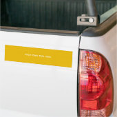 Maak je eigen gele aangepaste ontwerp bumpersticker (Op Truck)