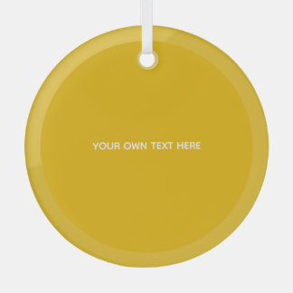 Maak Je Eigen Gele Aangepaste Ontwerp Glas Ornament
