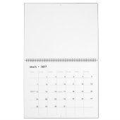 Maak je eigen gele aangepaste ontwerp kalender (Mar 2027)