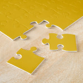 Maak Je Eigen Gele Aangepaste Ontwerp Legpuzzel (Zijkant)