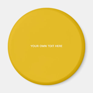 Maak je eigen gele aangepaste ontwerp magneet