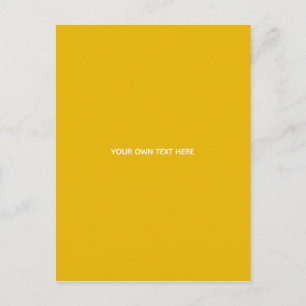 Maak je eigen gele aangepaste ontwerp uitnodiging briefkaart
