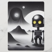 Maak je eigen gele ogen ruimte robot menu (Achterkant)