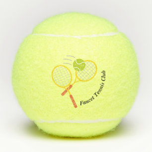 Maak Je Eigen Gele Zwarte Creatieve Club Logo Tennisballen