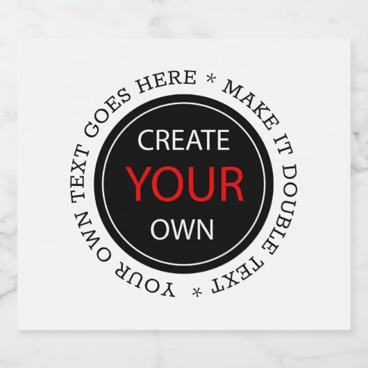 Maak je eigen - gepersonaliseerd, merkgebonden / o bier etiket (Enkel label)