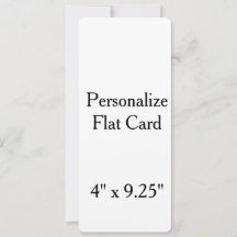 maak je eigen gepersonaliseerde 10,2 x 23,5 cm vie