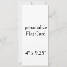 maak je eigen gepersonaliseerde 4" x 9.25" vierkan