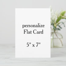 maak je eigen gepersonaliseerde 5" x 7"Squared Fla