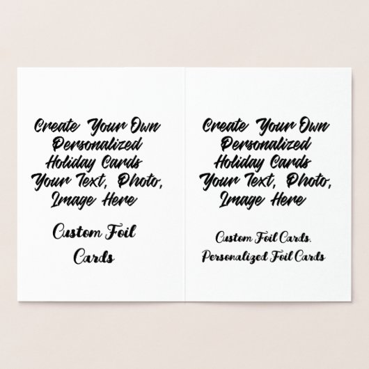 Maak Je Eigen Gepersonaliseerde Custom Folie Kaart (Binnen)