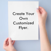 Maak je eigen gepersonaliseerde flyer. flyer (Hand)