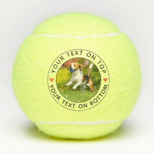 Maak Je Eigen Gepersonaliseerde Foto Eenvoudige Te Tennisballen