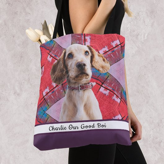 Maak je eigen gepersonaliseerde huisdier cadeau Fo Draagtas