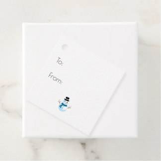 Maak Je Eigen Gepersonaliseerde Kleine Sneeuwman Bedankjes Labels