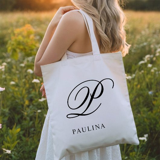 Maak Je Eigen Gepersonaliseerde Monogram Tote Bag