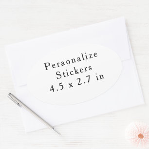 maak je eigen gepersonaliseerde ovale stickers