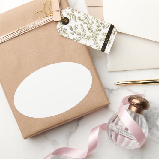 Maak je eigen gepersonaliseerde ovale Stickers (Geschenken)