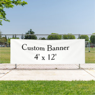 maak je eigen gepersonaliseerde vinyl 4' x 12 bui spandoek