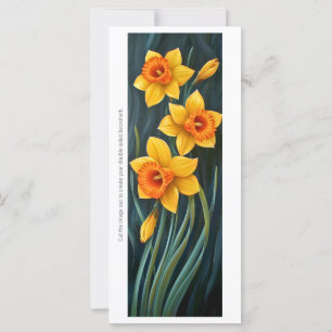 Maak je eigen geschilderde Narcissus bladwijzer ka