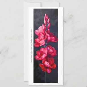 Maak Je Eigen Geschilderde Rode Gladiolus Boeklegg