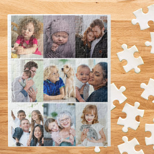 Maak je eigen gezelschap Gewoonte 9 Foto Collage Legpuzzel