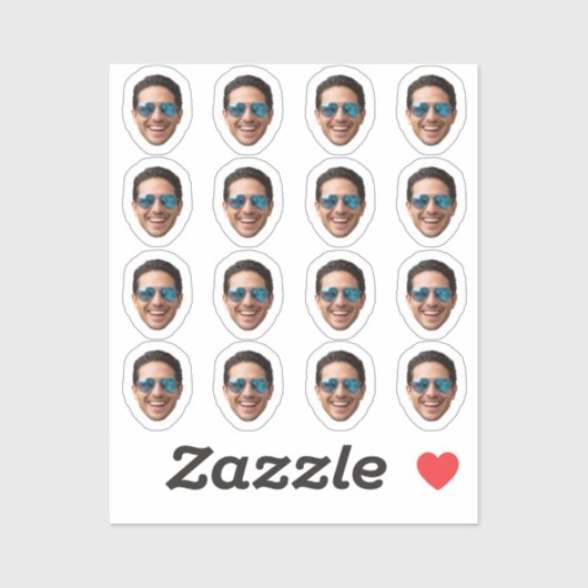 Maak Je Eigen Gezicht Stickers, Persoonlijke Foto  Sticker (Vel)