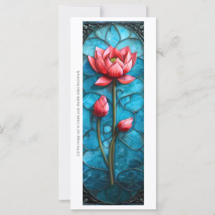 Maak je eigen glas-in-lood roze lotus bladwijzer