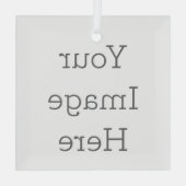 Glazen vierkant ornament (Achterkant)