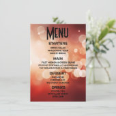 Maak je eigen goud-rode bokeh menu (Staand voorkant)