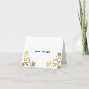 Maak je eigen gouden elegant bedankkaart