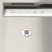Maak je eigen grappige QR-code magneet sjabloon (Insitu (Vaatwasser))