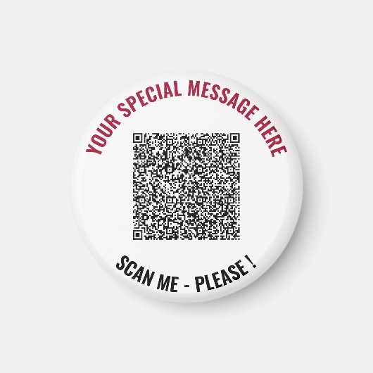 Maak je eigen grappige QR-code magneet sjabloon (Voorkant)
