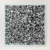 Maak Je Eigen Grappige QR-Code Puzzel Aangepaste K (Horizontaal)