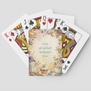 Maak je eigen grillige theekrans taarten pokerkaarten